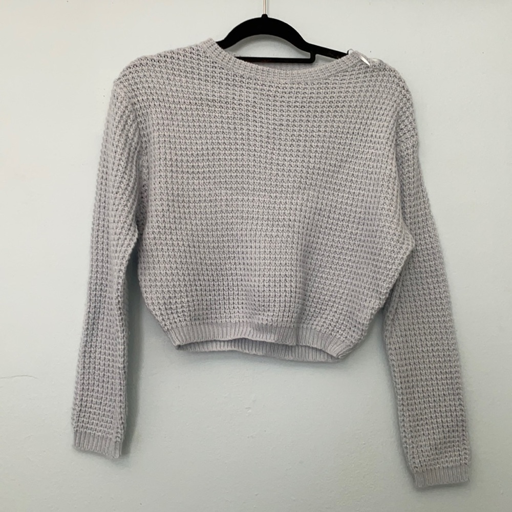 Baby blue crop sweater